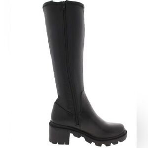 Steve Madden Black Knee-High Women's Boots